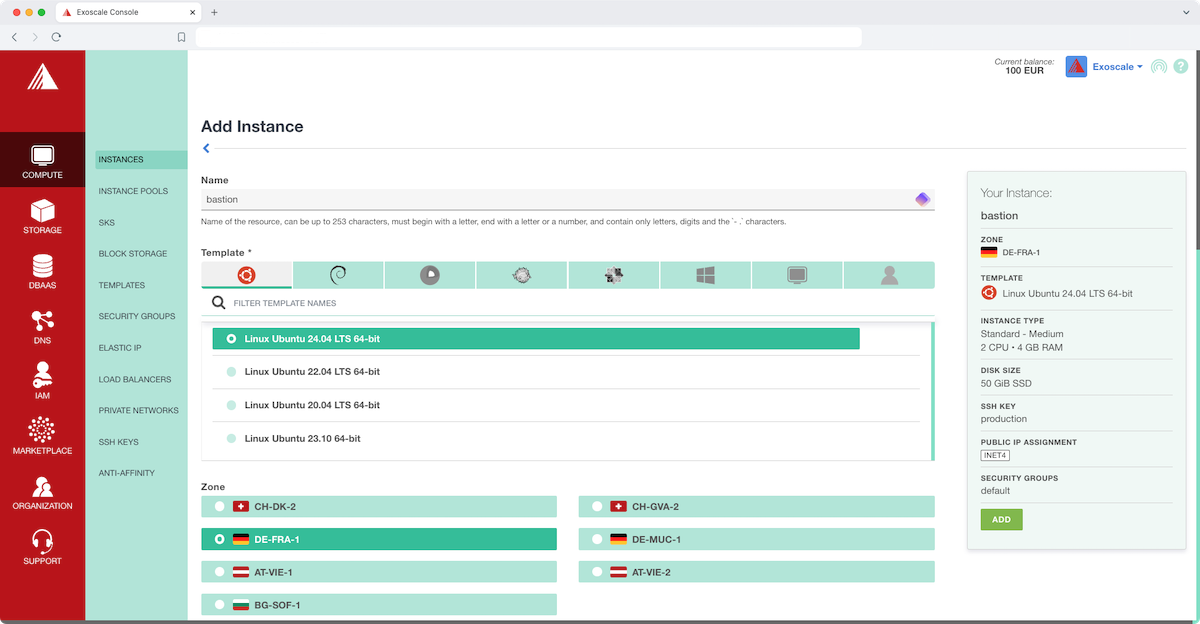 Zelusit's web interface